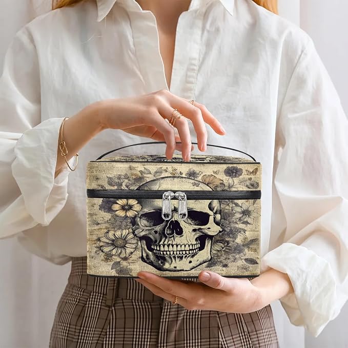 Vintage Skull Flower