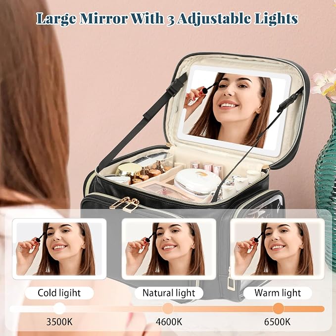 01-Black with LED Mirror
