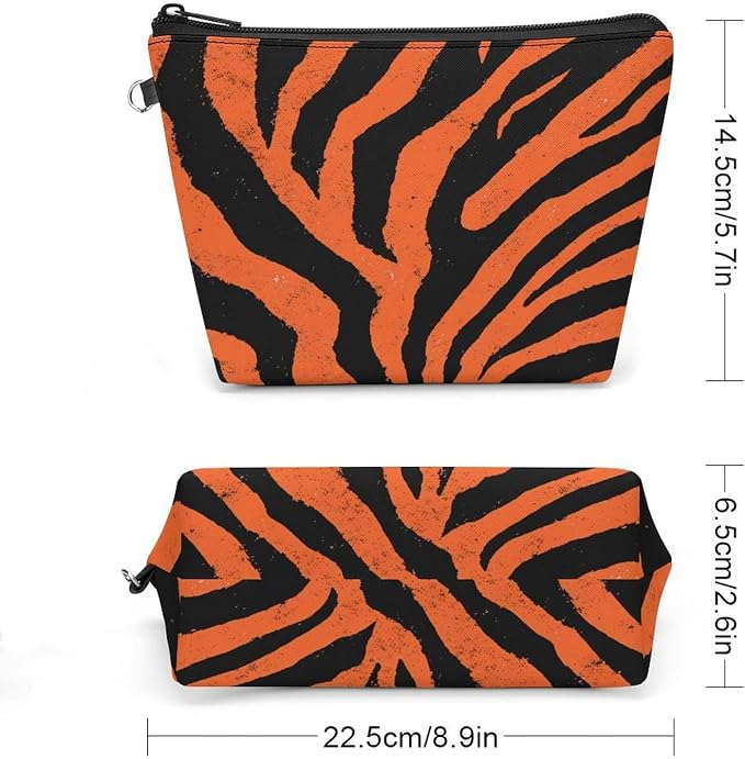 Orange Tiger Stripe Pattern