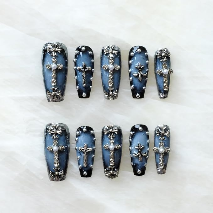 Blue Chrome Heart