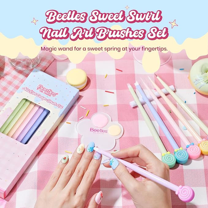 6pcs Spring Nail Art Brushes