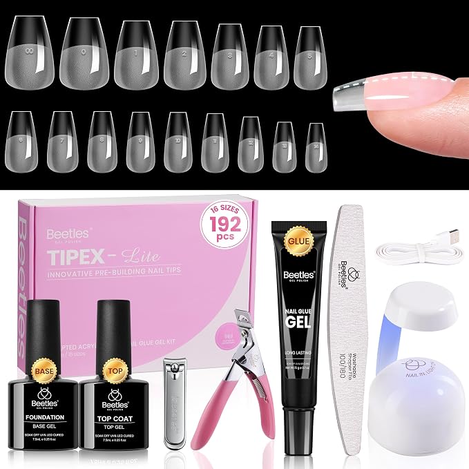 2 - Tipex Lite Nails Kit | Short Coffin | 192