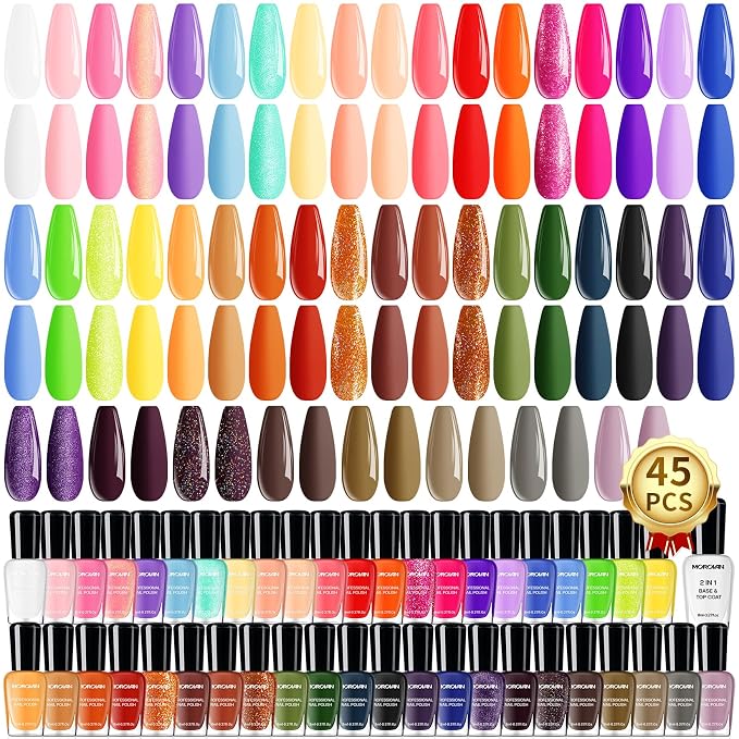 45pcs Nail Polish Set 0.27fl.oz