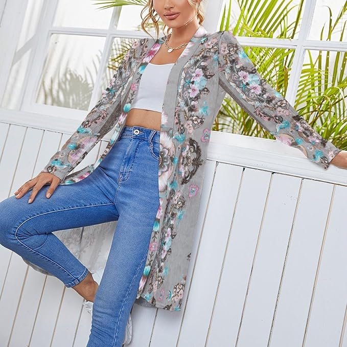 Grey Boho Floral