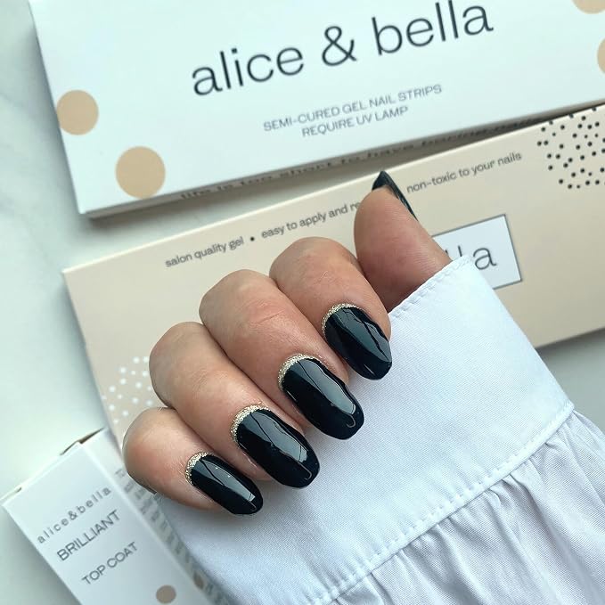 Black W/ Gold Reverse French