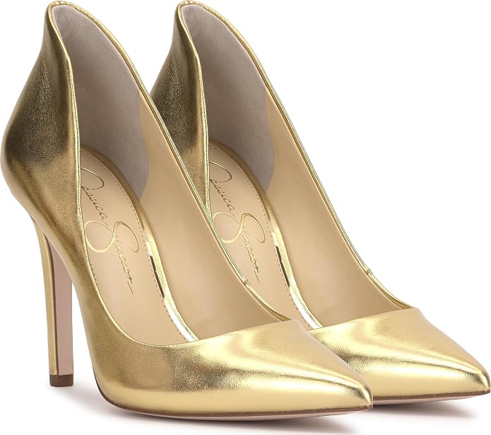 Gold Metallic Nappa Pu