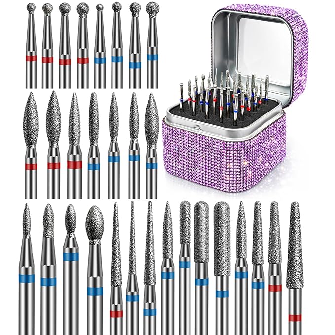 30PCS Diamond Bits with Purple Case
