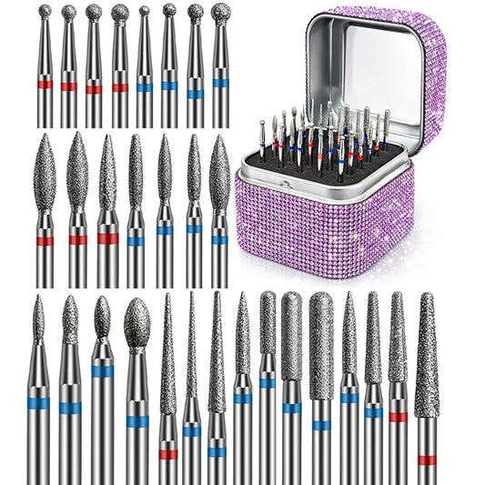 30PCS Diamond Bits with Purple Case