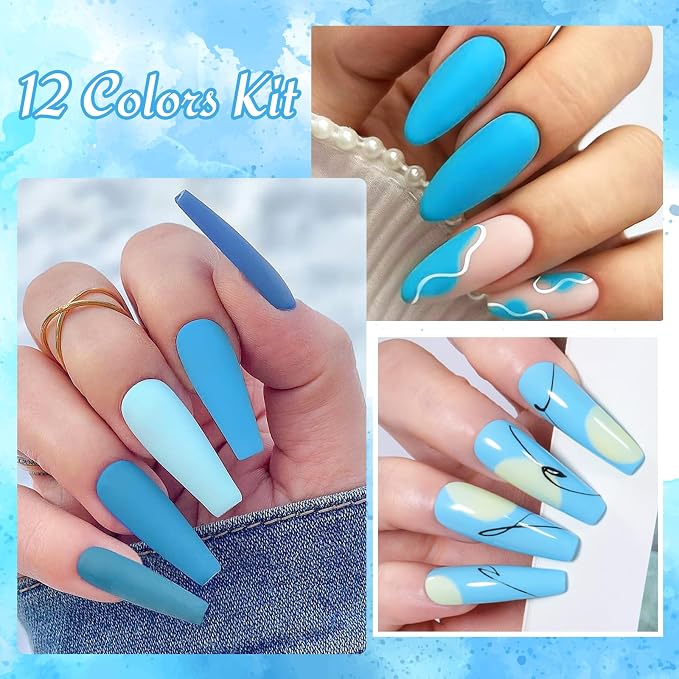 12 Pcs Blue