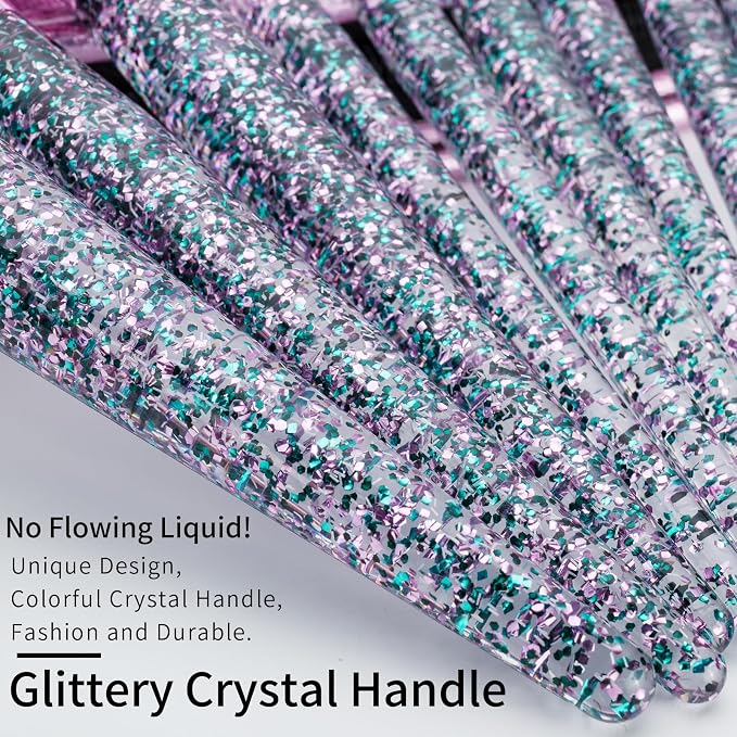 Violet Glittery 10pcs