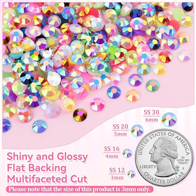 40 Colors Jelly AB| 3mm