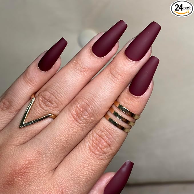 Burgundy Coffin