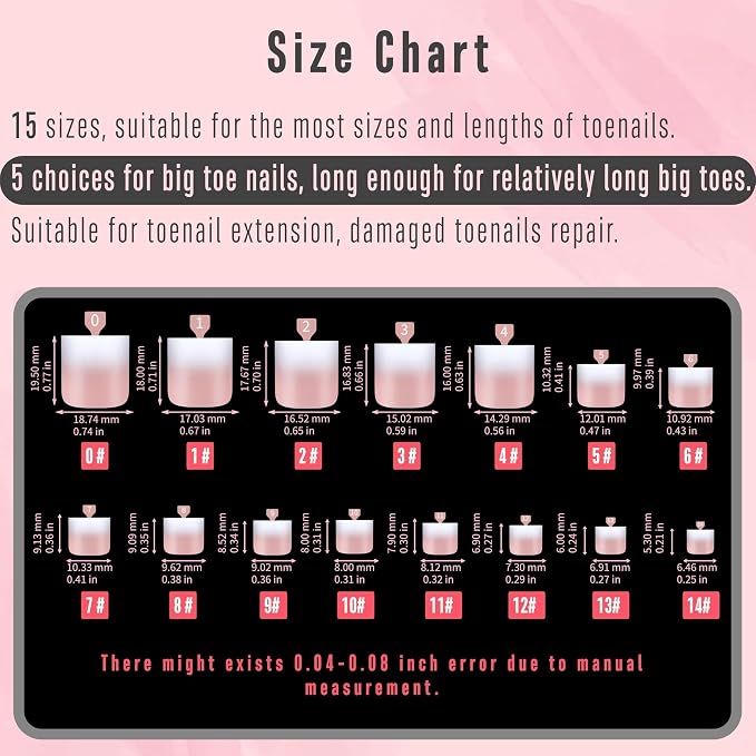 Sharp Square Toe Nail tips Ombre Baby Pink