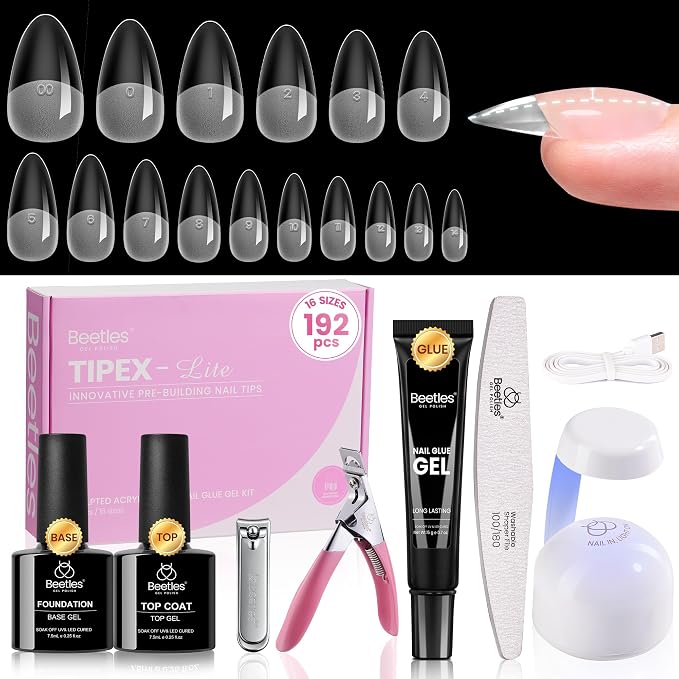 2 - Tipex Lite Nails Kit | Medium Almond | 192