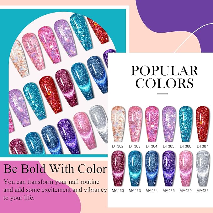 12 Colors Glitter Sequins Series