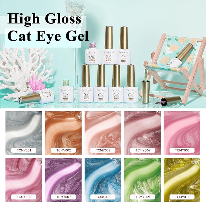 10 Colors-Moonlight Cat Eye Gel