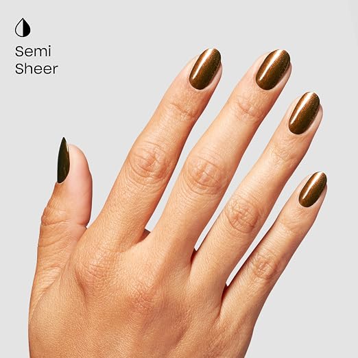 Band Tease | Semi-Sheer Dark Gold Brown Metallic