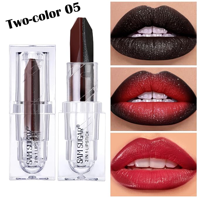 3 dual-color lipsticks