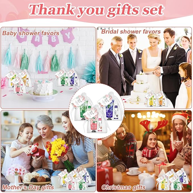 80 Sets Hand Cream and Lip Balm Gifts
