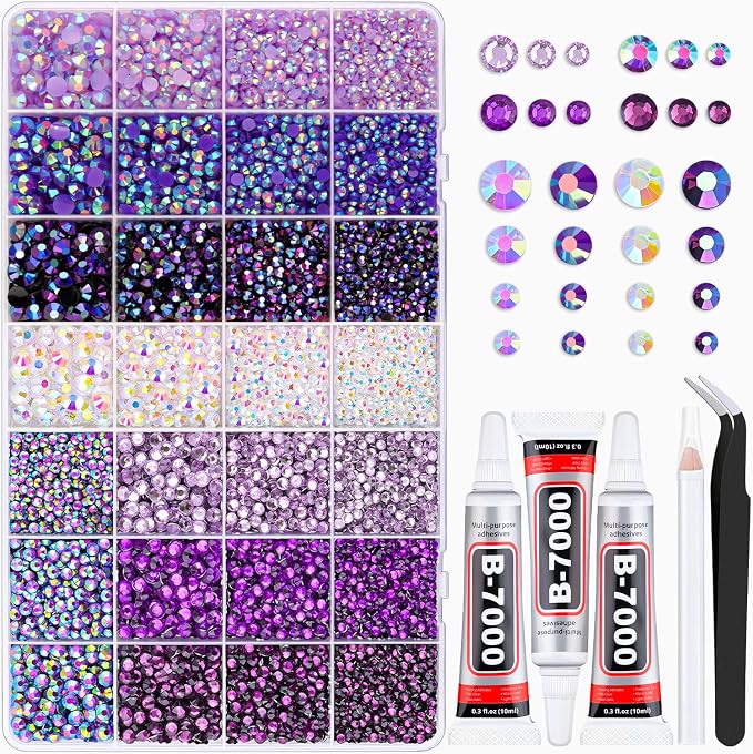 Purple Rhinestones Series