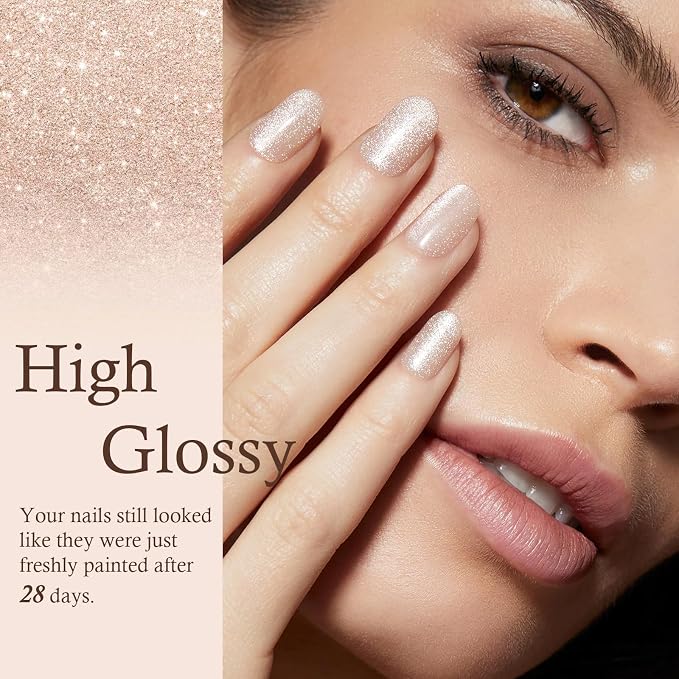 Baby Glitter Nude Pink
