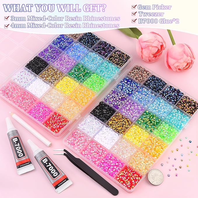 Jelly Multicolored 3+4mm