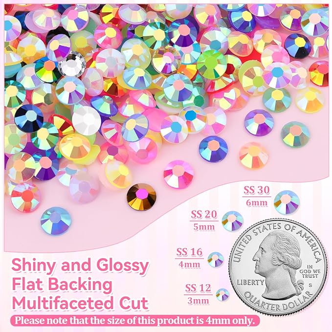 40 Colors Jelly AB| 4mm