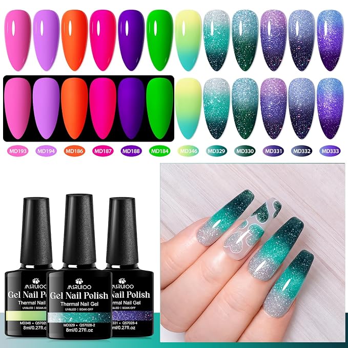 12pcs nude + color change-set4