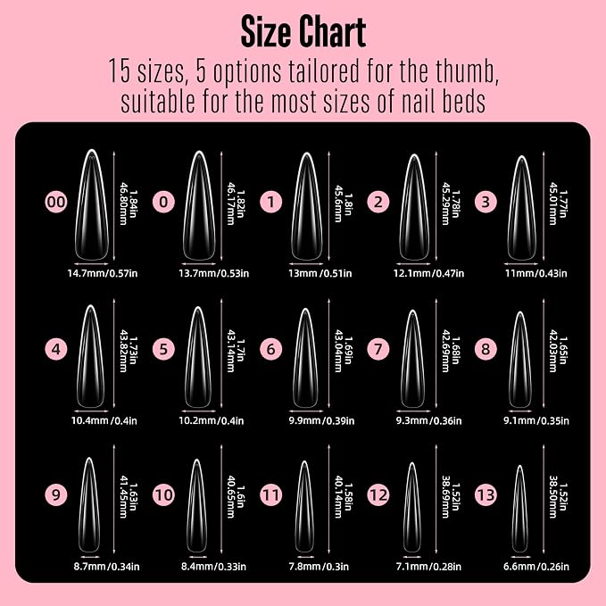 XXL Stiletto Sculpted Thick