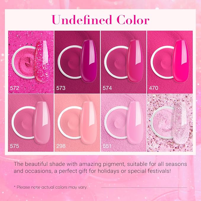 A0-Glitter Pink Red