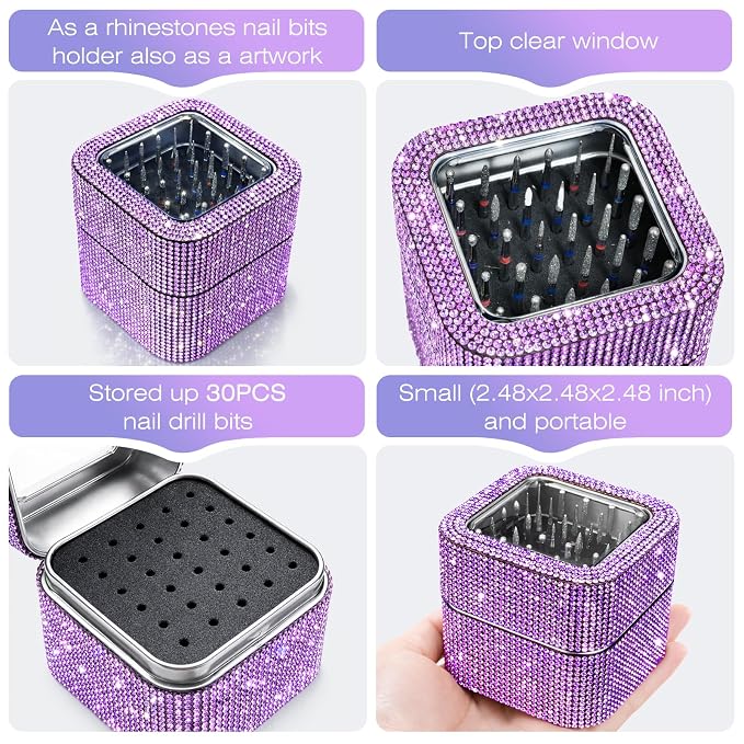 30PCS Diamond Bits with Purple Case
