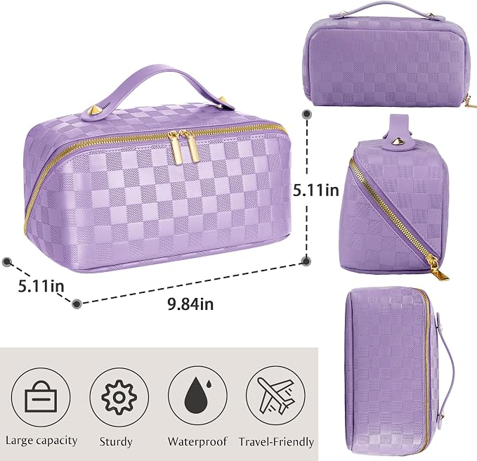 checkered purple
