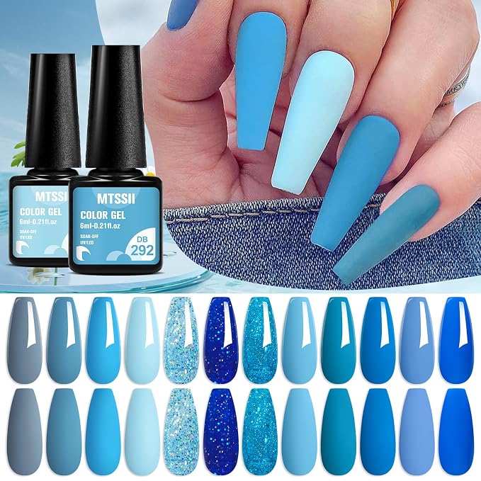 12 Pcs Blue
