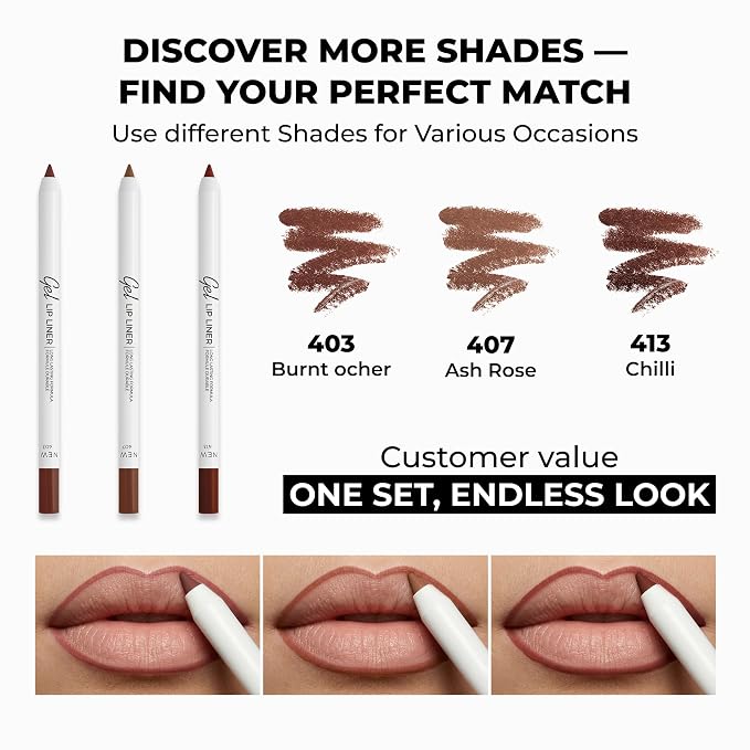 Pack of 3: Burnt Ocher, Ash Rose, Chilli