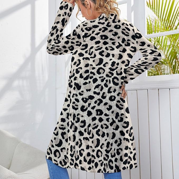 Gray Leopard Print