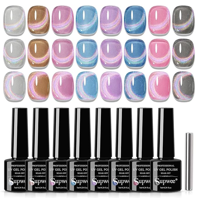 12 Colors Rainbow Cat Eye Gel