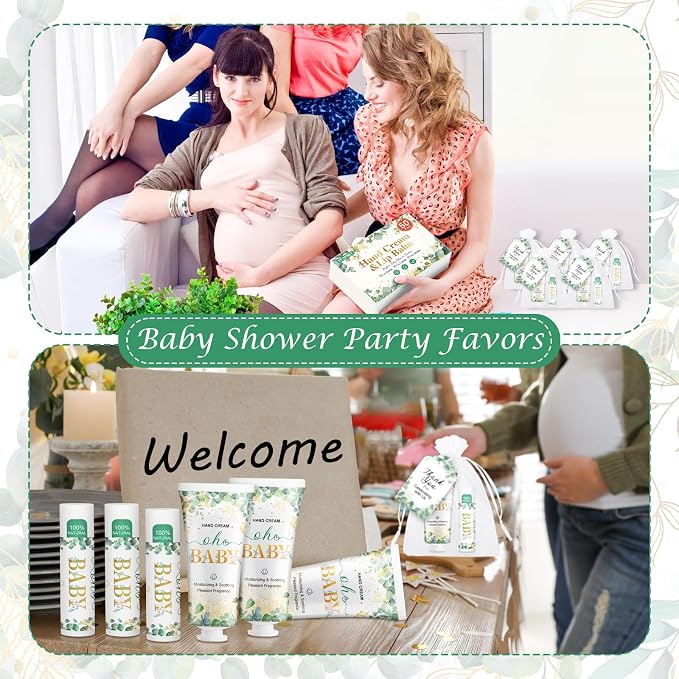 50 Sets Hand Cream and Lip Balm Shower Favors