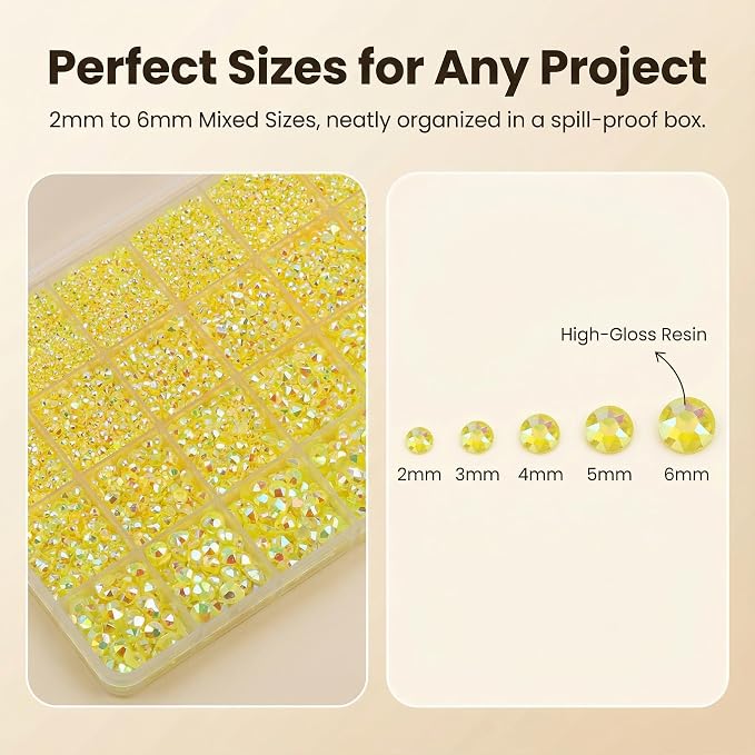Jelly yellow AB 2-6mm