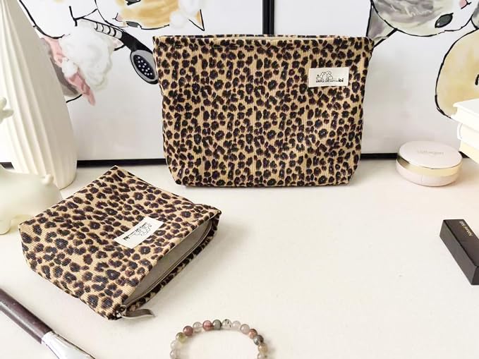 LG-Brown Leopard Corduroy-Large