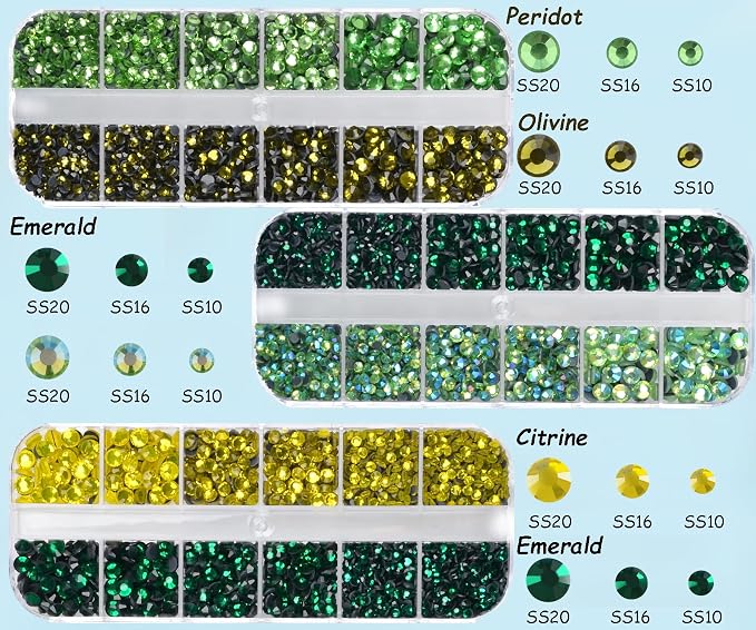 Green Color Series, 3-Sizes,5-colors