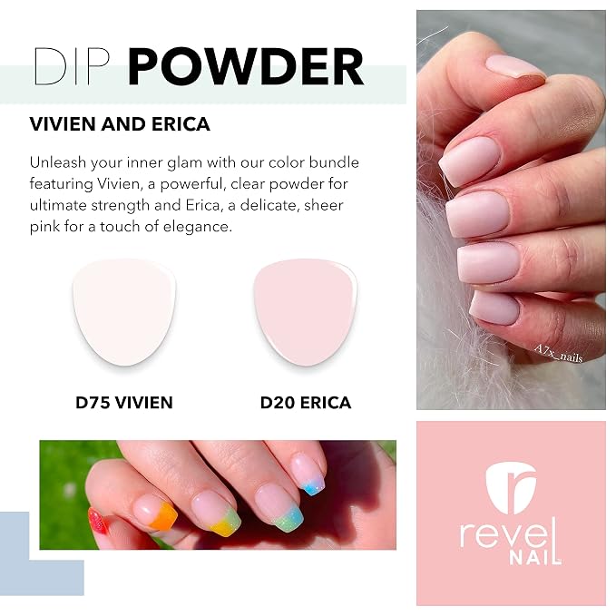Vivien (Clear) & Erica (Sheer Pink)
