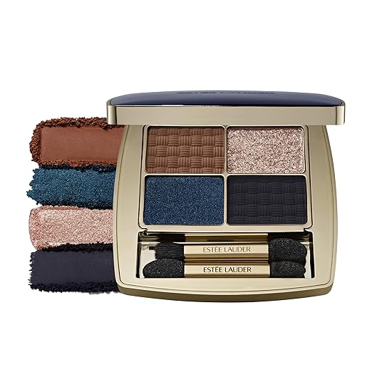 Poolside - Multi: warm caramel (matte), cool cobalt (metallic), champagne (shimmer) and cool deep na