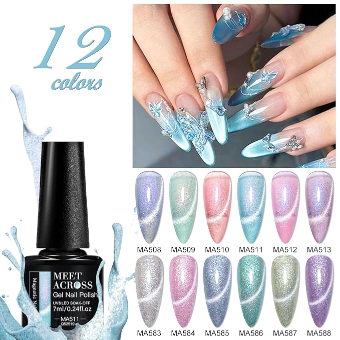 Silvery Platinum Magnetic Gel
