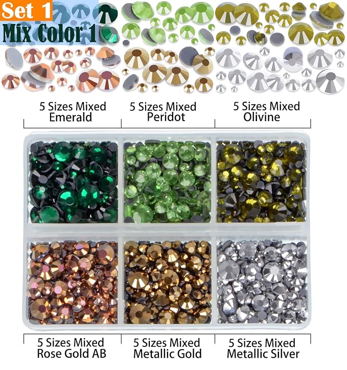 24 Colors and 5 Sizes Each Color
