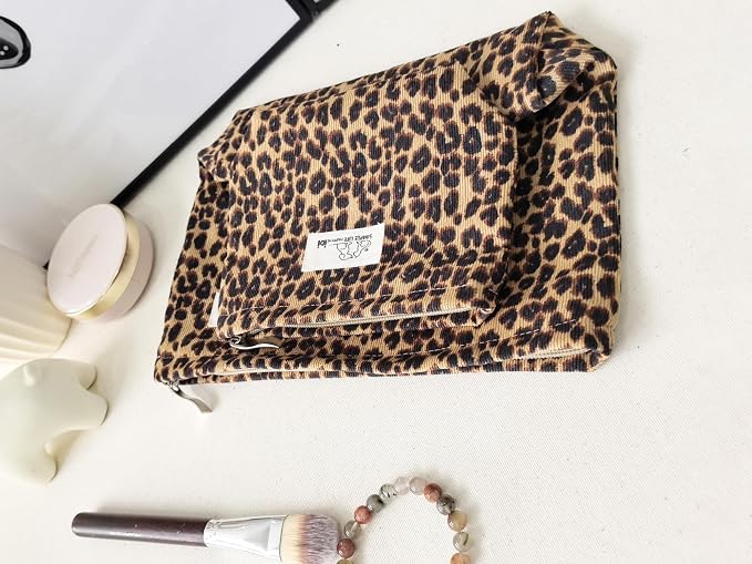 LG-Brown Leopard Corduroy-Large