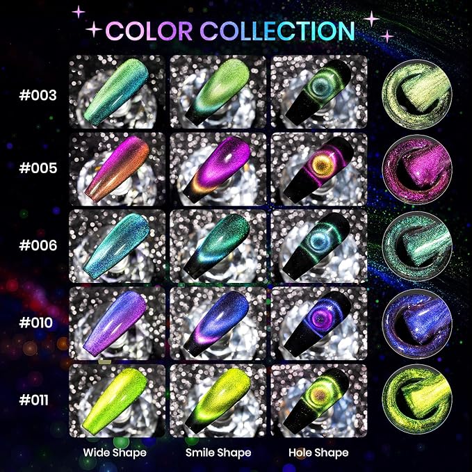 12 Colors 9D Cat Eye Gel