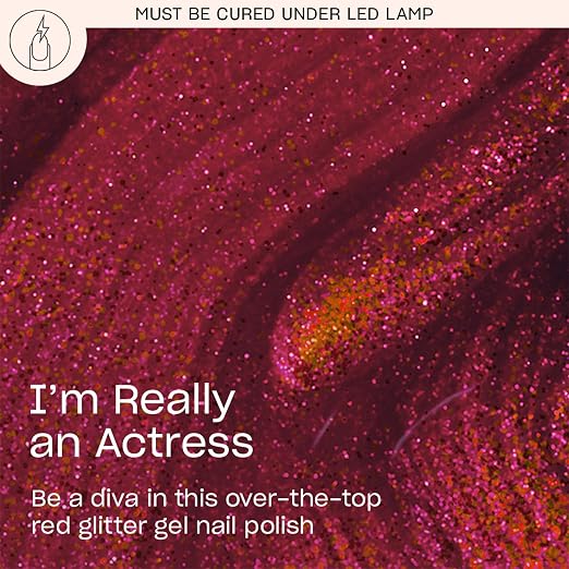 I’m Really an Actress | Opaque Cool Red Shimmer