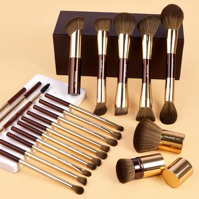 20pcs with gift box-Coffee Gold