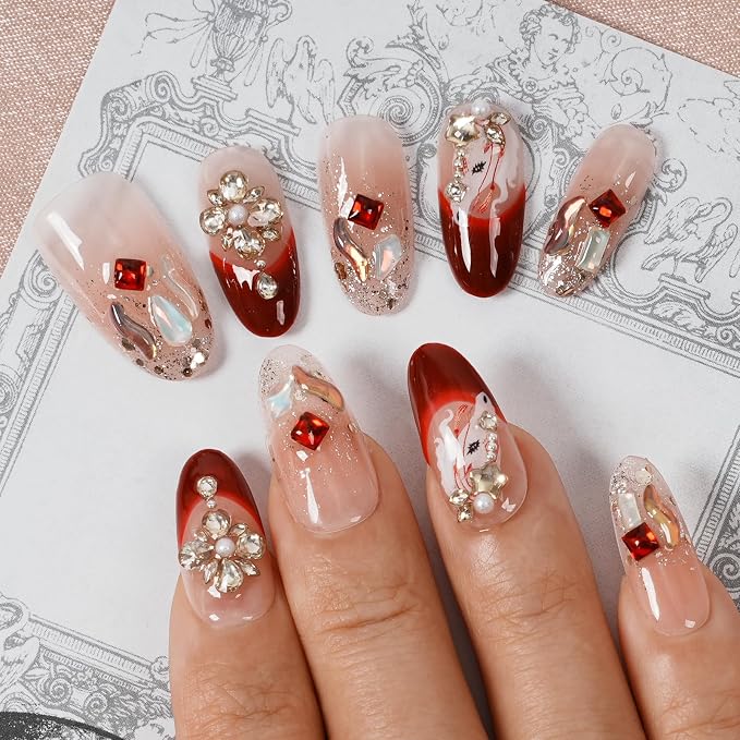 Crimson Crystal Butterfly Glow