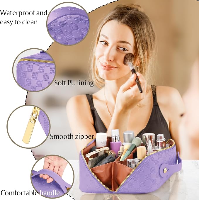 checkered purple